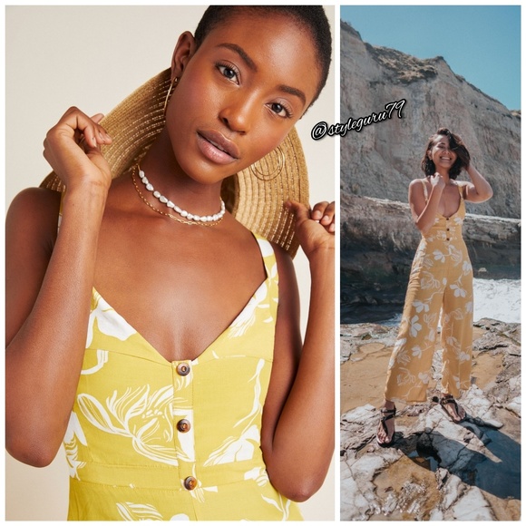 NWT, Anthropologie, Faithfull Gemma Jumpsuit - Picture 4 of 6